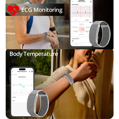 VWAR Loop X Fitness Tracker – Bildschirmfreies EKG-Smart-Band für Erholung und Gesundheits-Tracking