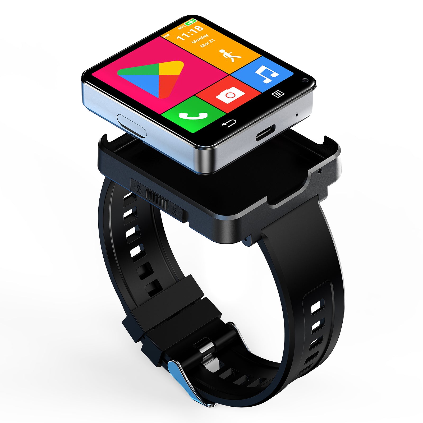 Vwar Nebula X Wrist Smartwatch Phone Android 11.0 Dual Camera 4G
