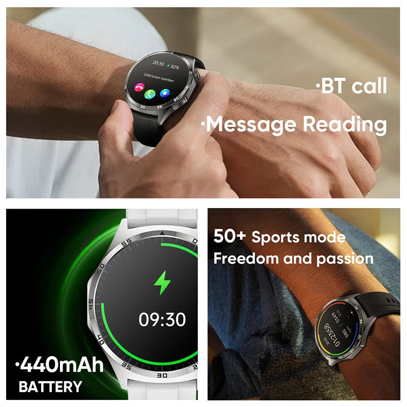 GT4 Ultra AMOLED Smart Watch EKG + PPG Bluetooth ruft Herzfrequenz Blutdruck Körpertemperatur an