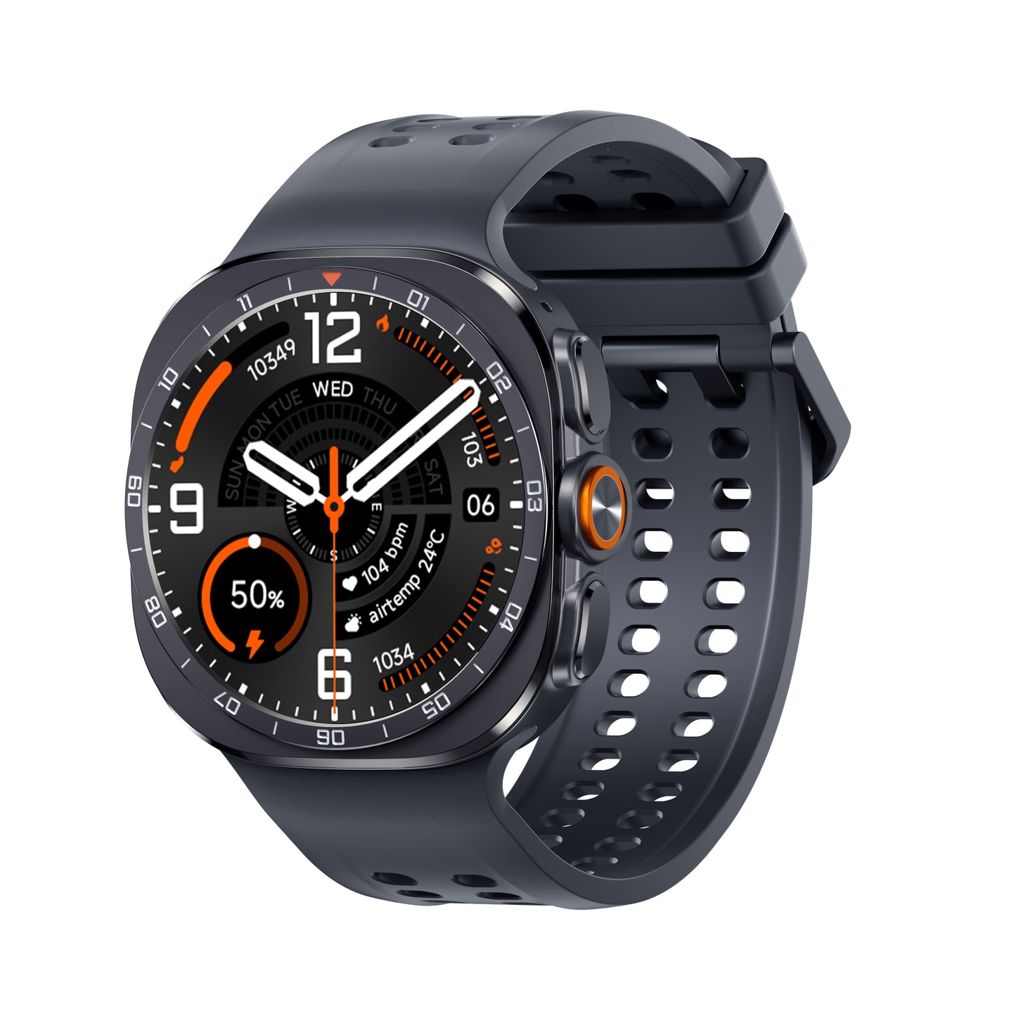 Vwar Watch Ultra2 47mm Wireless Charging Smart Watch for Samsung Galaxy Android IOS