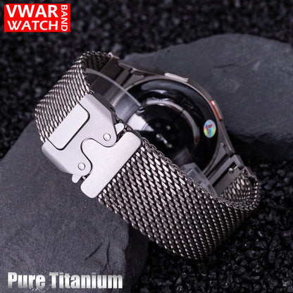 No Gaps Pure titanio correa para Samsung Galaxy Watch 7/FE/6Classic 40 44mm 43mm 47mm 5Pro 45mm Watch 4Classic 46 42mm Bracelet