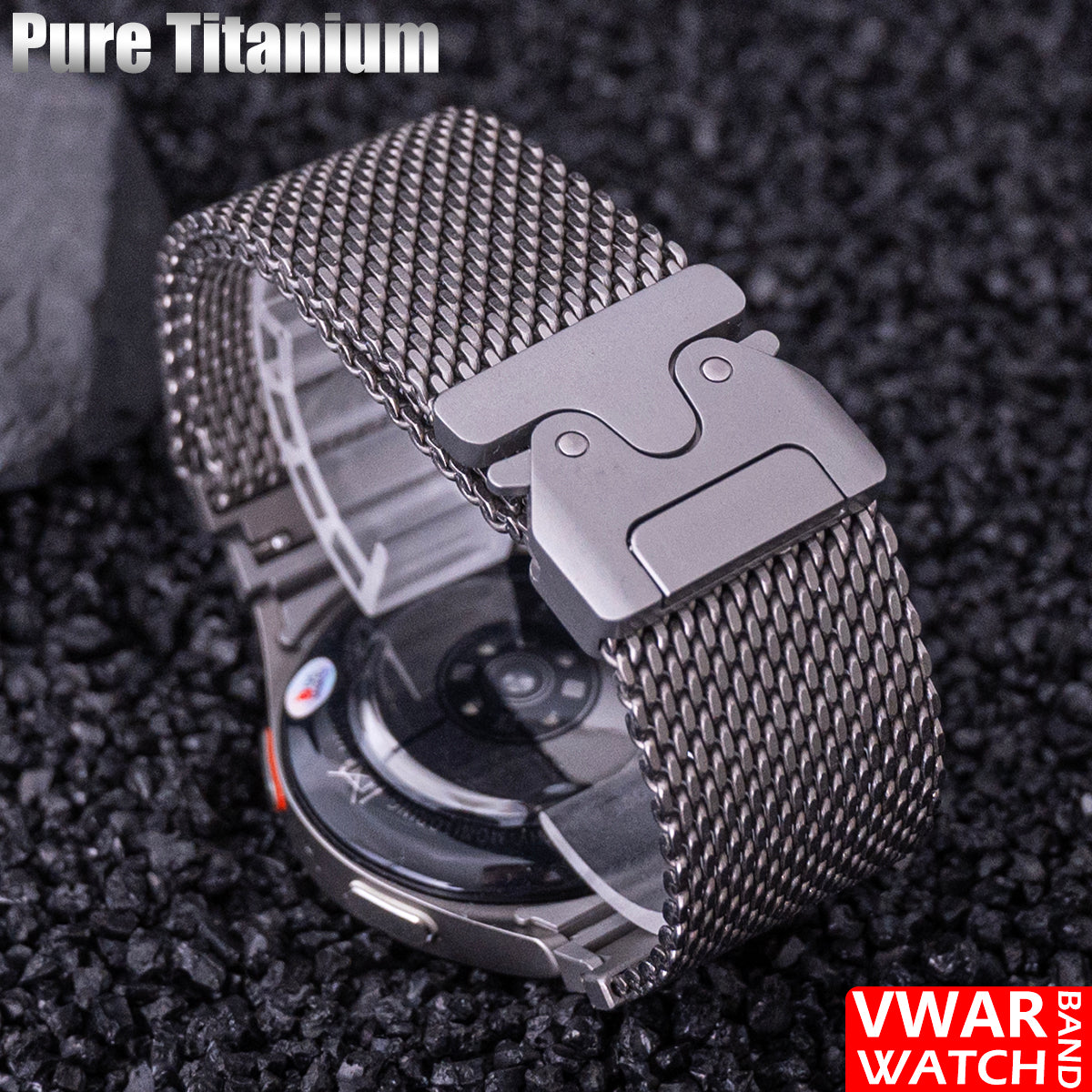 No Gaps Pure titanio correa para Samsung Galaxy Watch 7/FE/6Classic 40 44mm 43mm 47mm 5Pro 45mm Watch 4Classic 46 42mm Bracelet