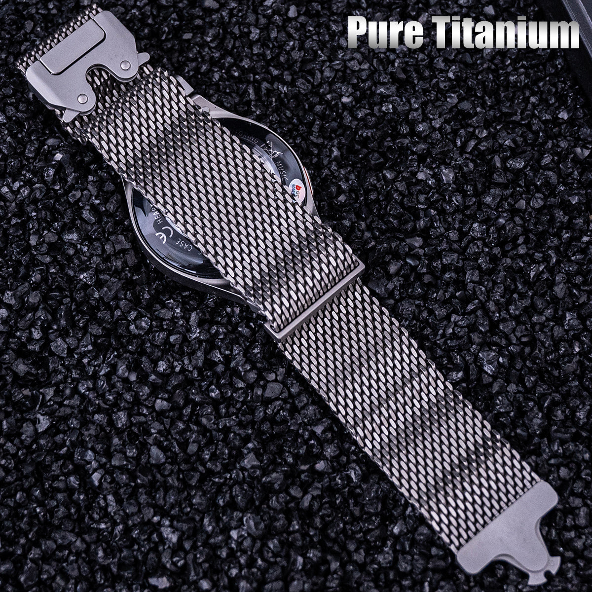 No Gaps Pure titanio correa para Samsung Galaxy Watch 7/FE/6Classic 40 44mm 43mm 47mm 5Pro 45mm Watch 4Classic 46 42mm Bracelet