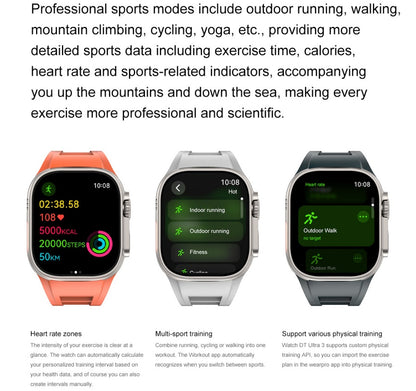 VWAR DT Ultra 3 Smartwatch 4G LTE Android 9.1| Eingebaute Kamera mit GPS-AMOLED-Bildschirm
