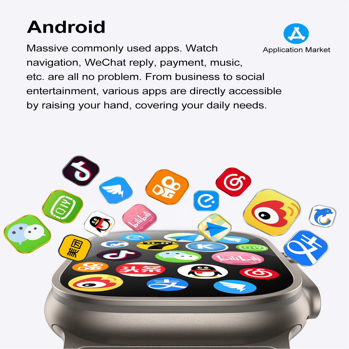 VWAR DT Ultra 3 Smartwatch 4G LTE Android 9.1| Eingebaute Kamera mit GPS-AMOLED-Bildschirm