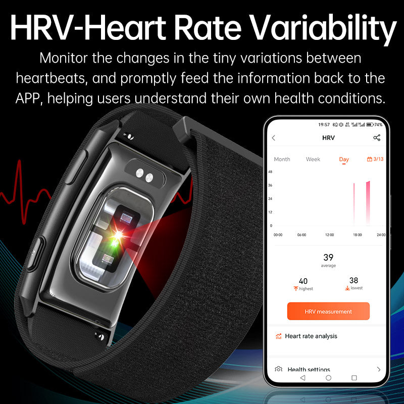 VWAR Loop X Fitness Tracker – Screenless ECG Smart Band for Recovery & Health Tracking