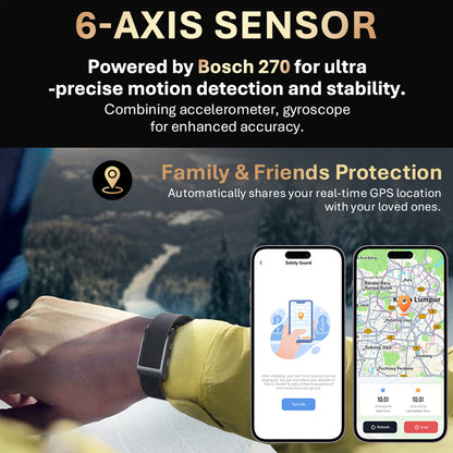 VWAR PACE Screenless Fitness Tracker Built-in GPS, Al Health Analysis Sport Smart Band