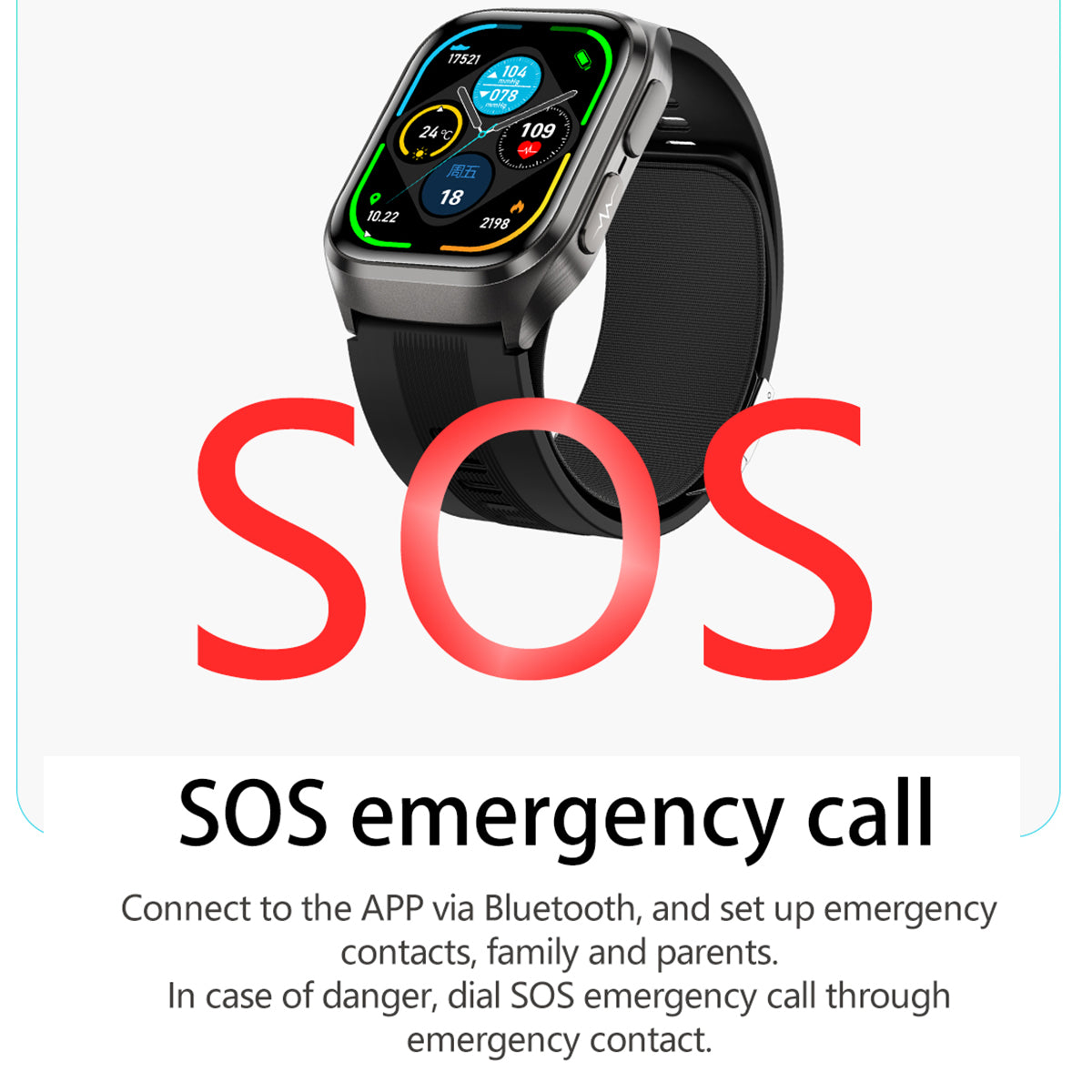 VWAR D2 Pro Medical Grade Smart Watch Air Pump Air Bag Blood Pressure Monitor ECG Non-invasive Blood Sugar Heart Rate Uric Acid Elder Watch for Huawei IOS Phone