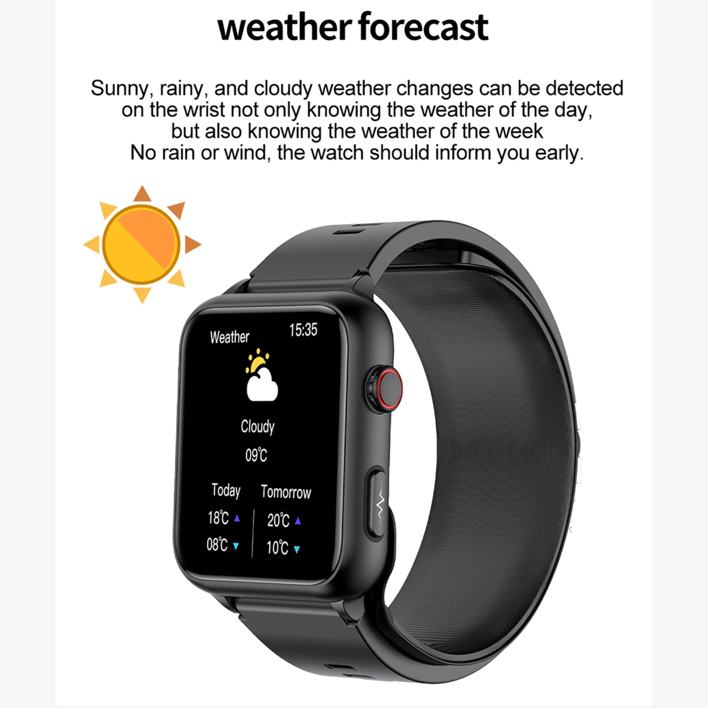 Medizinische Smartwatch, Luftpumpe, Airbag, Blutdruckmessgerät, EKG, nicht-invasive Blutzucker-Herzfrequenz, Harnsäure, ältere Uhr