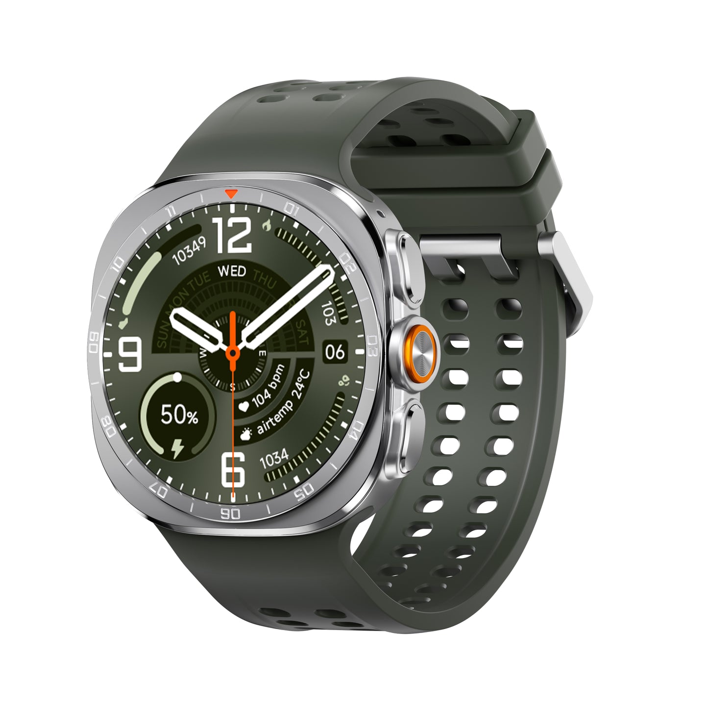 Vwar Watch Ultra2 47mm Wireless Charging Smart Watch for Samsung Galaxy Android IOS