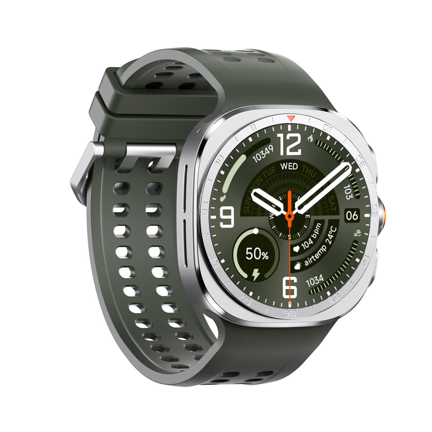 HD8 Ultra 47 mm IP68 wasserdichter Bluetooth-Anrufkompass, kabelloses Ladegerät, Smartwatch