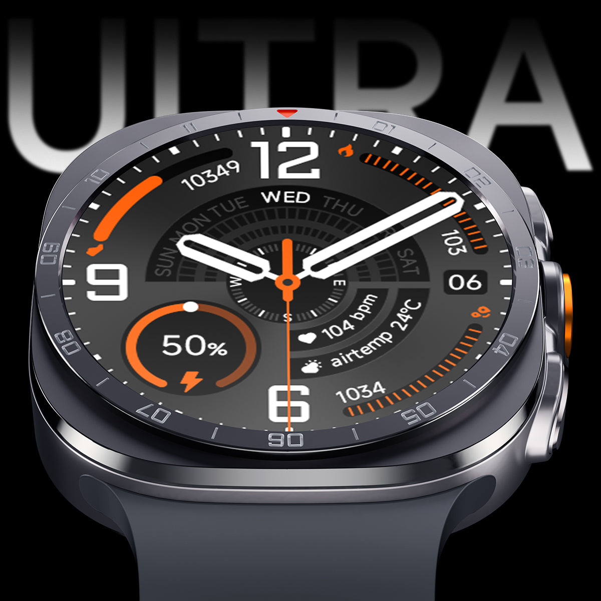 Vwar Watch Ultra2 47mm Wireless Charging Smart Watch for Samsung Galaxy Android IOS