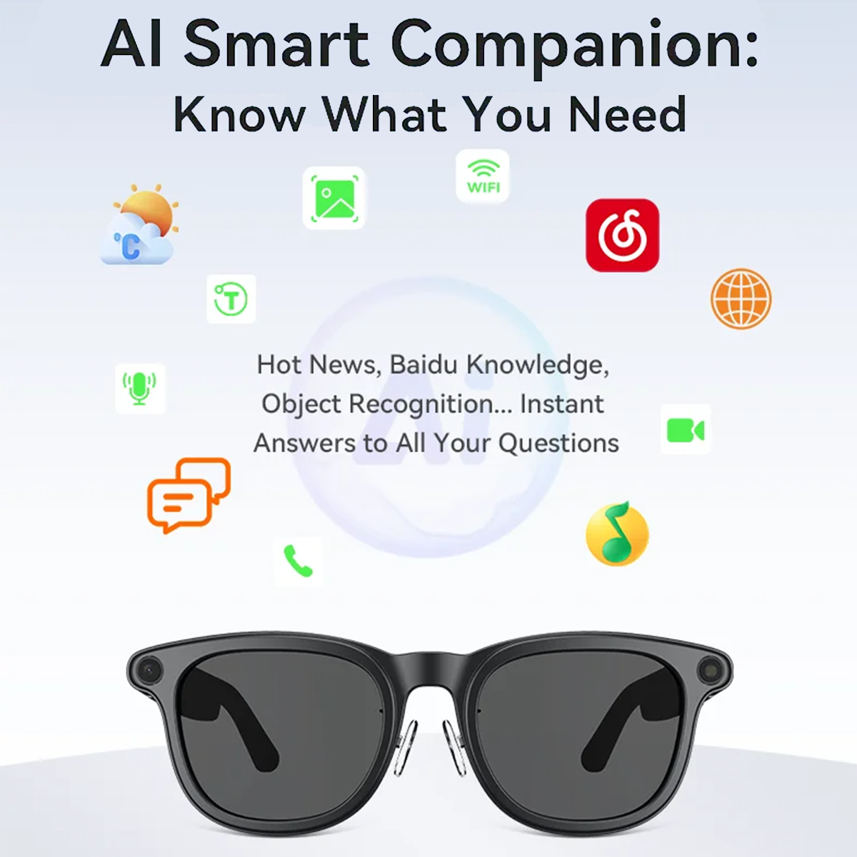 VWAR X1 Ultra Smart Glasses 30MP HD Camera Language Translation ChatGPT WIFI 4K 8MP Video Recording