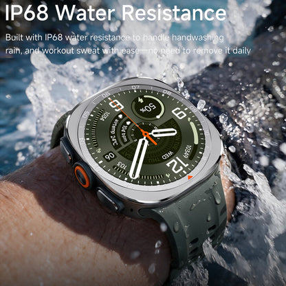 Vwar Watch Ultra2 47mm Wireless Charging Smart Watch for Samsung Galaxy Android IOS