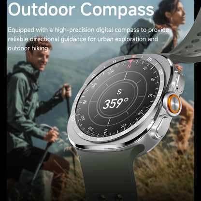 Vwar Watch Ultra2 47mm Wireless Charging Smart Watch for Samsung Galaxy Android IOS