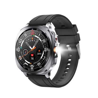 VWAR U8 Ultra Smartwatch, integrierte GPS-Taschenlampe, 3 ATM wasserdicht, für Samsung IOS