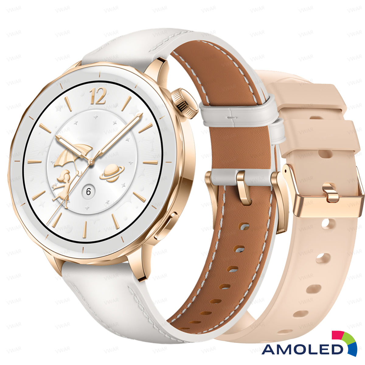 VWAR X2 Mini Damen Smartwatch HD AMOLED 4 GB Speicher Player Bluetooth Netzwerkfreigabe APP Store AI ChatGPT