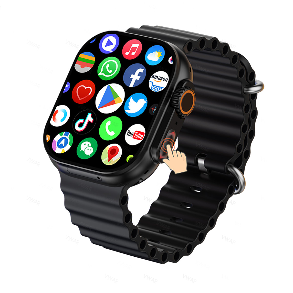 VWAR S9 ULTRA 4G Smartwatch Android - Pantalla AMOLED, Cámara retráctil, 4G+64G/ 2G RAM 32G ROM