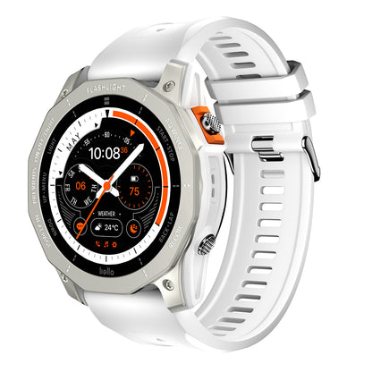 VWAR GT Pro Smartwatch, 51 mm, integriertes Dual-GPS, Taschenlampe, NFC, 3ATM wasserdichter Sport-Fitness-Tracker für Herren