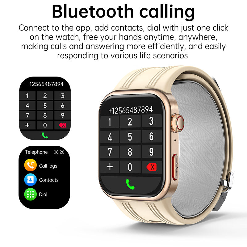 VWAR K2 Air Pump Blood Pressure Smart Watch with ECG Monitoring for Huawei IOS