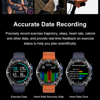 VWAR DT G1 táctico reloj inteligente con GPS mapa offline, 4GB Memory, 3 ATM resistente al agua hombre militar Watches